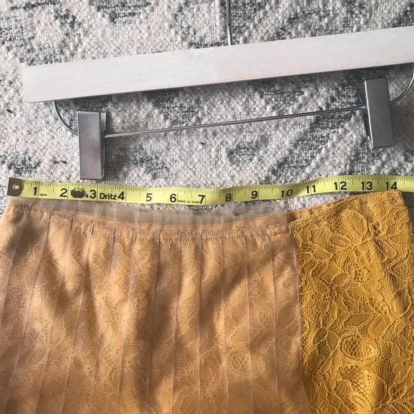 Rodarte for Target Lace mustard skirt w tulle - Picture 2 of 7